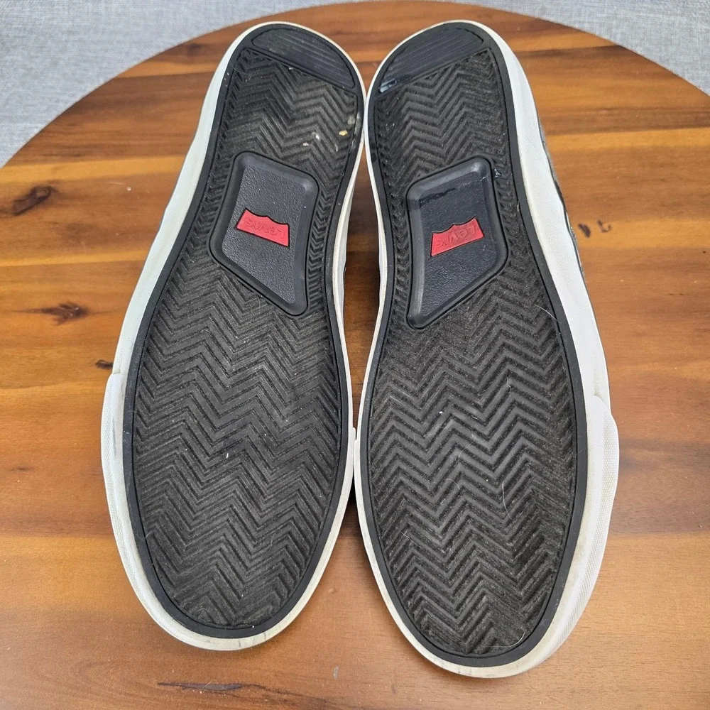 Levis Mens 51819201A Grey Textile Low Top Sneakers Size 10‎ Casual Skater Shoes